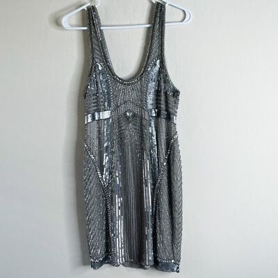 red shimmer mini dress Zoey Sparkling Red Glitter Halter Mini Dress XS