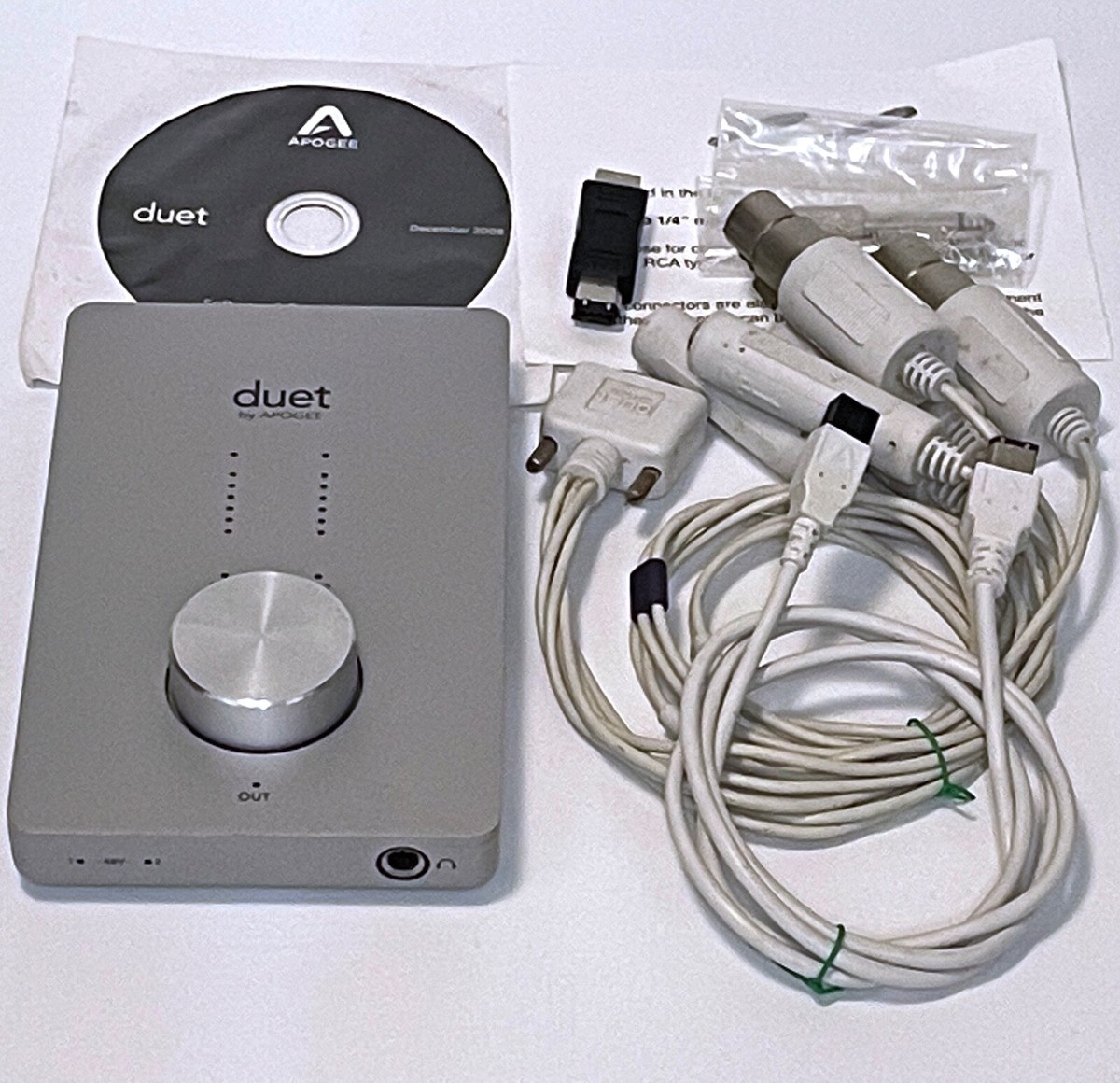 Apogee Duet Firewire Audio Interface - 1st Gen + Cables + Driver