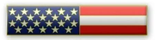 New "American Flag" Citation Bar Lapel Pin