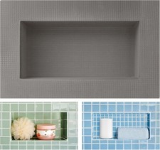 Shower Niche Insert Tile Ready 12x6 Waterproof Recessed Wall Box Shelf