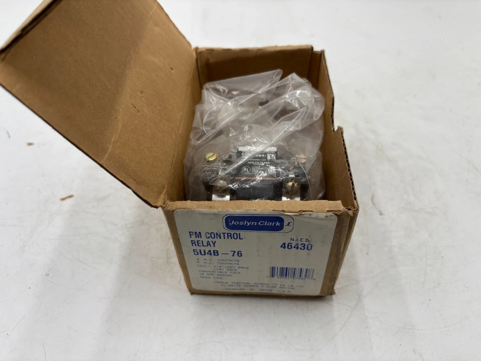 Relé de control Joslyn Clark 5U4B-76 PM Foto 3 de 3