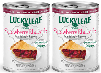 Lucky Leaf Premium Strawberry Rhubarb Fruit Filling or Topping 2 Pack