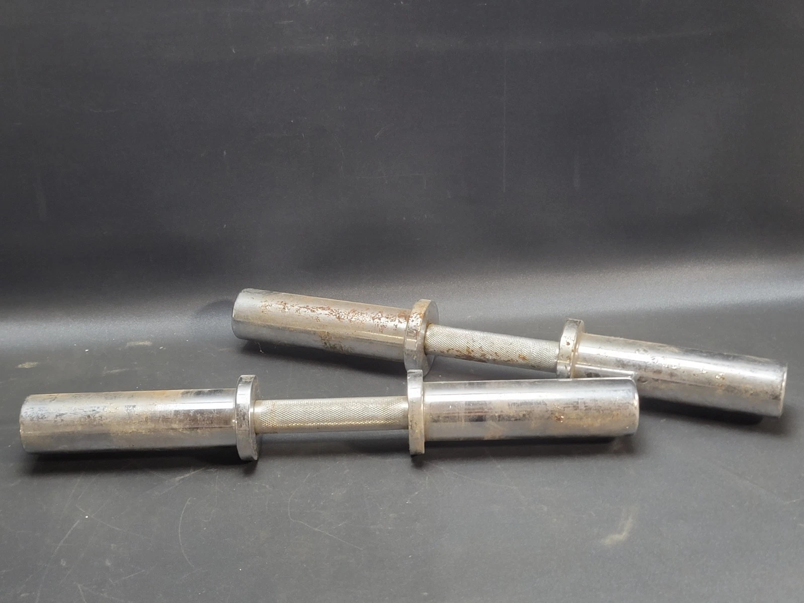 Dumbbell Handles Loadable Dumbell Bars Set Of 2 16" - 10lb Each