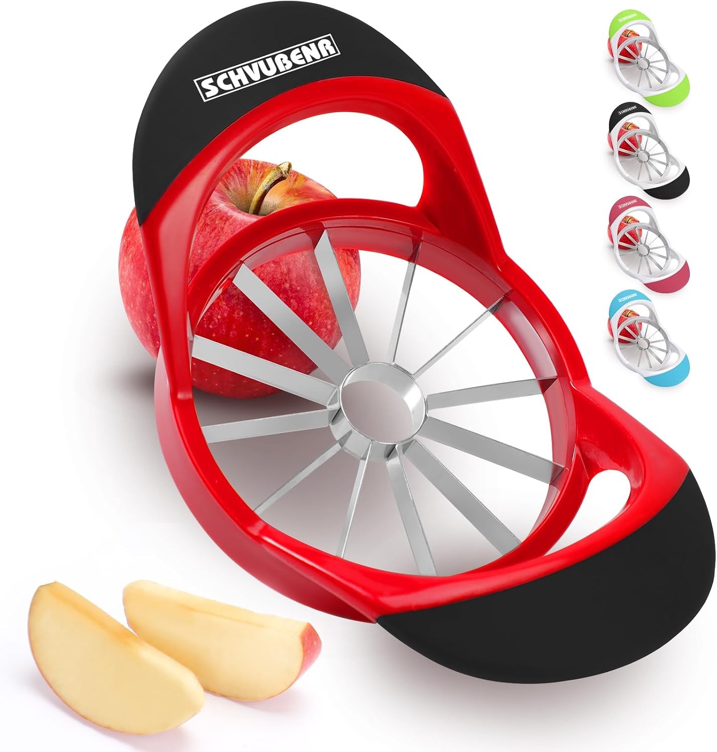 Apple Slicer and Corer, 4.72 inch Apple Cutter with 12 Slices Stainless ...