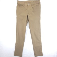 Lululemon ABC Slim Pants Mens Size 30x32 Dark Tan Warpstreme