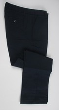 LANDS END Navy School Uniform Plain Front Chino Pants Girls 14 INSEAM 27" NEW