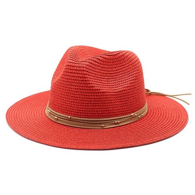 Wide Brim Sun Hat Straw Cooling Beach Travel Unisex Big Size 60cm Summer Cap