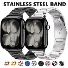 Stainless Steel Strap for Apple Watch Series 12 11 10 9 8 7 SE Metal Watch Band