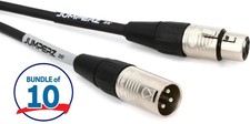 JUMPERZ JBM-25 Blue Line Microphone Cable - 25 foot 10-pack 