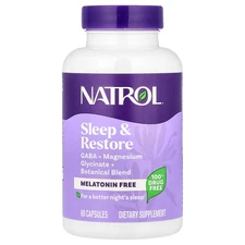 Sleep & Restore, Melatonin Free, 60 Capsules