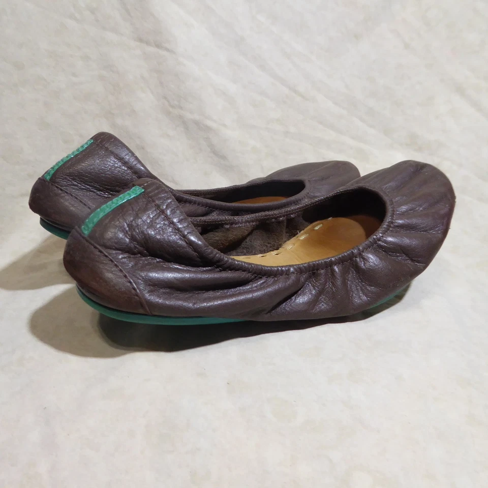 🩰 Corbatas de Gavrieli Plegables Ballet Pisos 9 M Cuero Napa Marrón Chocolate Foto 4 de 4