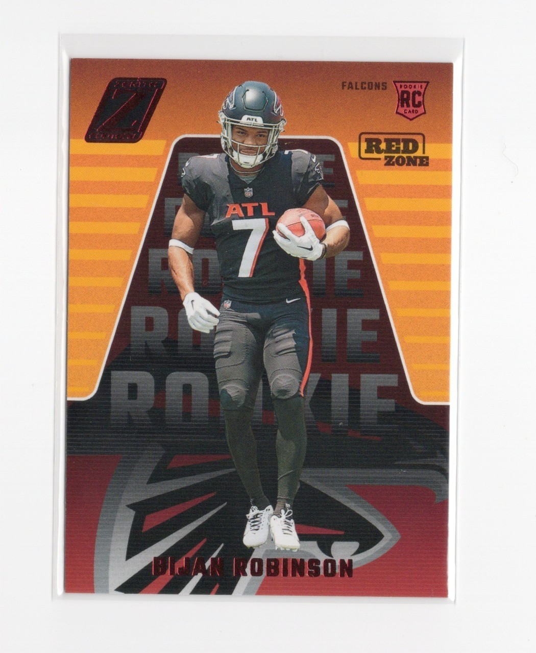 2023 Panini Zenith Red Zone Bijan Robinson #104 Rookie Card RC