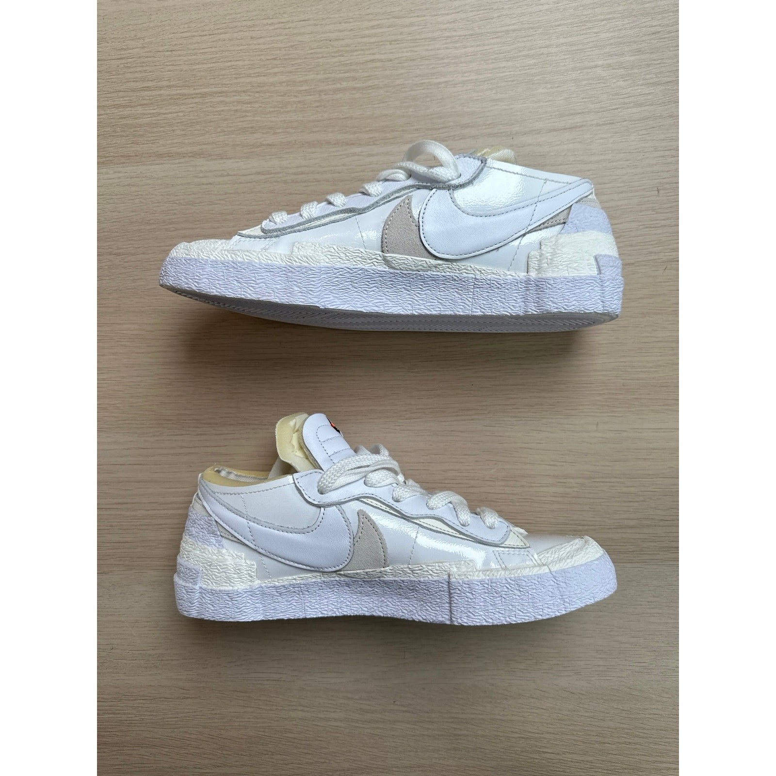 SACAI X NIKE Blazer Nike x Sacai basso bianco brevettato taglia 7 5M come nuovo