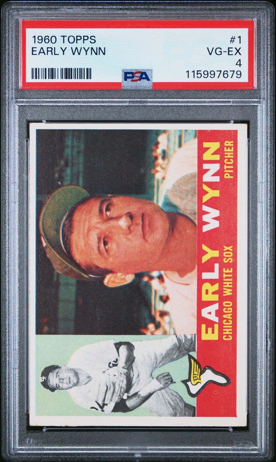 1960 TOPPS #1 EARLY WYNN PSA 4