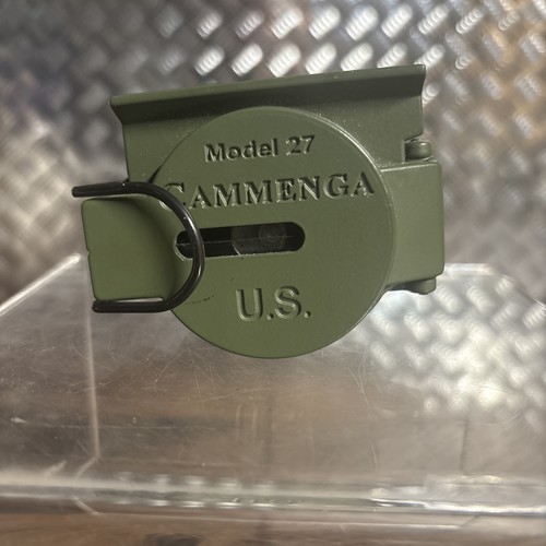 CAMMENGA LENSATIC MILITARY COMPASS New  PHOSPHORESCENT MODEL 27 OD Green