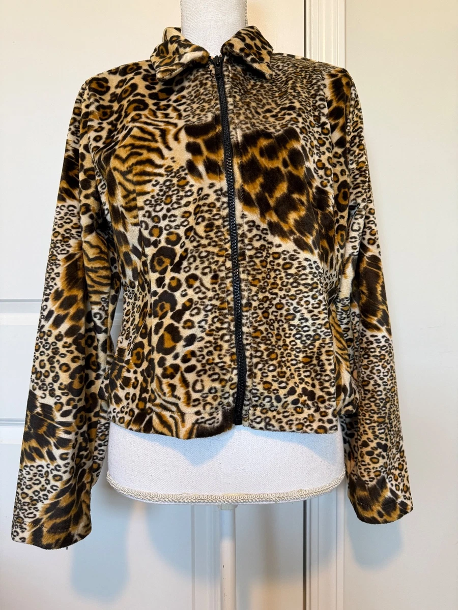 Veste Femme Selene Sport Imprimé Léopard Fausse Fourrure - Taille M, Occasion Très Bon état