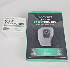 Rejuvacare FOOTRENEW 3-in-1 Foot Nerve Relief w NEW Nerve Relief Lotion OPEN BOX
