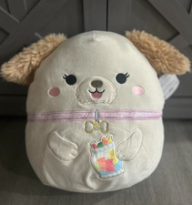 RARO Squishmallow 12" Make-A-Wish Liberty the Cream Maltipoo Edizione Limitata Nuovo con etichette