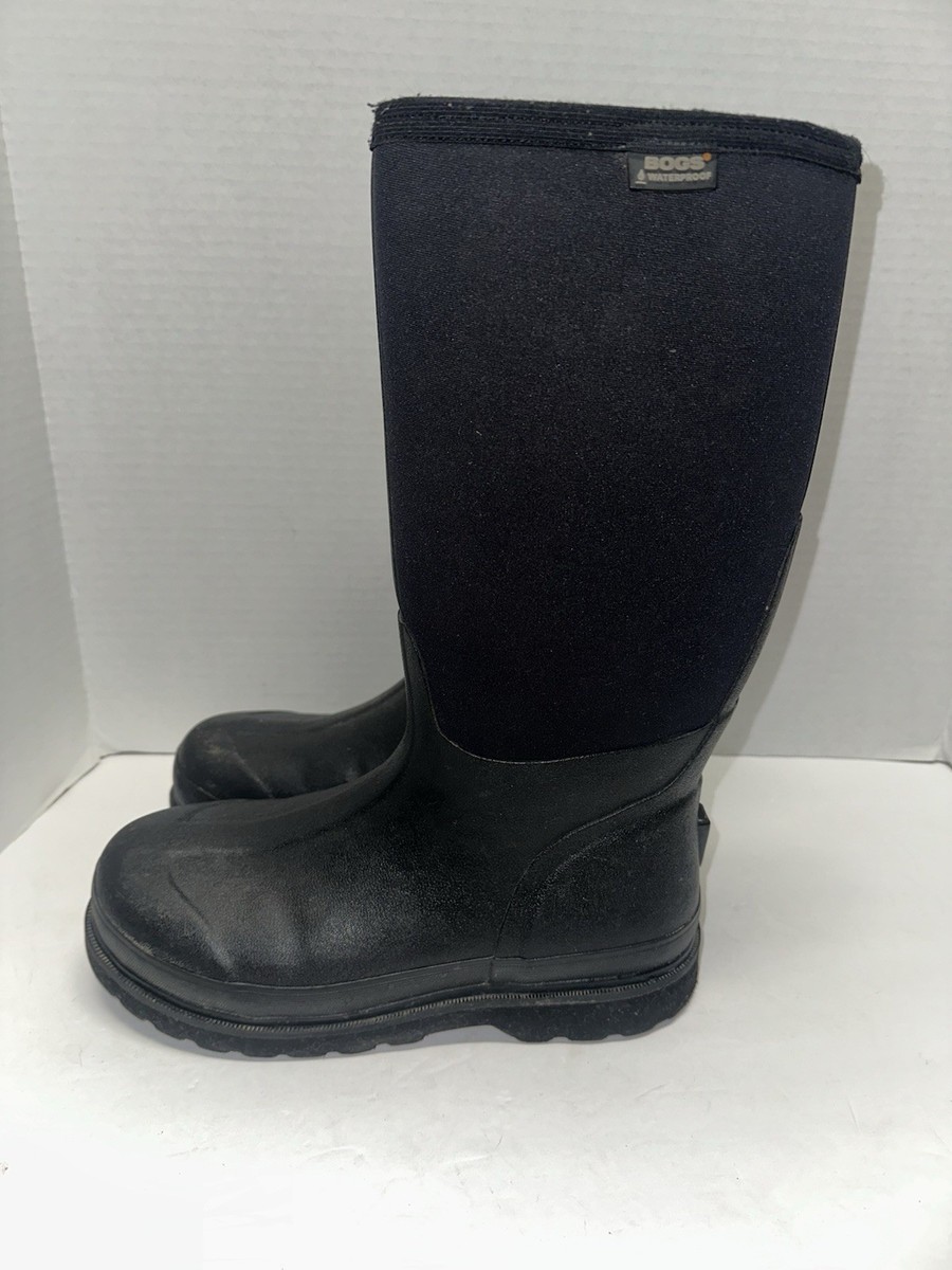 Men\'s Bogs Rancher Insulated Tall Waterproof Rain Work Boots Black Size 4 Amazon.com: Bogs Men main image 4