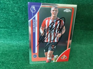 DAN BALLARD SUNDERLAND Signed Topps Chrome PL 25/26 Football Trading Card