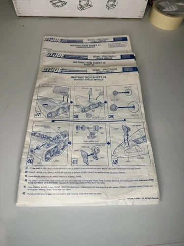 Vintage ARAH GI Joe Defiant Blueprints/Instructions