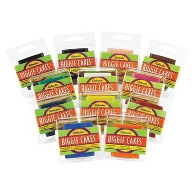 Quartet Alphacolor Concentrated Tempera Biggie Paint Cakes, 2 x 2.5 x 0.5 Inches
