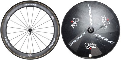 Zero Components 050/700 Carbon Disc Tubular TT Wheelset Shimano 10s 700c Rim QR