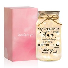 Gifts for Friends Women, 25 oz Large Mason Jar Night Light Birthday Gifts f...