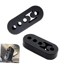 2PCS Exhaust Hangers, Adjustable 4-Hole Rubber Exhaust Hangers, Heavy-Duty