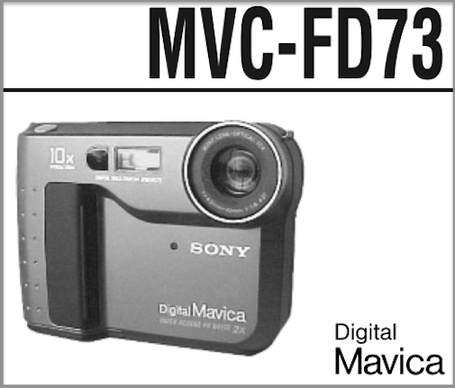 Buy Sony Mavica MVC-FD73 0.4MP Digital Camera online | eBay