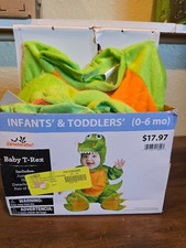 Way to Celebrate Baby T-Rex Infants Toddlers 0-6 Months Costume