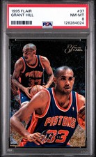 Fleer 1995-96 Flair Grant Hill #37 PSA 8 Detroit Pistons Basketball Base
