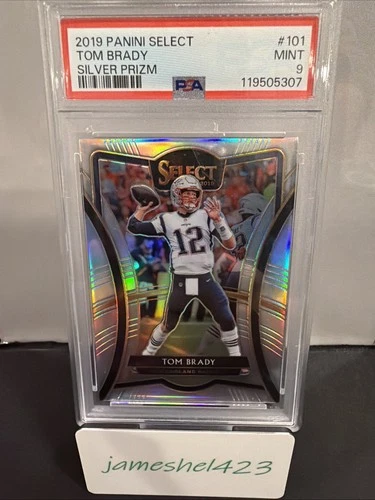 2019 Panini Select - Premier Level Tom Brady #101 Silver Prizm