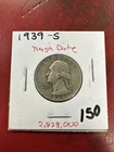 1939-S 25C Washington Quarter