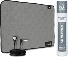 Premium Grounding Mat for Feet, Soft Cotton & Silver Fiber, Comfort for Sleep & 