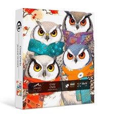 Owl 1000 Piece Jigsaw Puzzle for Adults 27.5 x 19.7 Inch