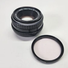 Pentax-M SMC 1:2 50mm Camera Lens Asahi Optical 8276257 Hoya Skylight 1b Filter