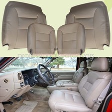 Replacement Leather Seat Cover Front Set 1995-1999 Fit For Chevy Gmc Truck Tan Replacement Leather Seat Cover Front Set 1995-1999 Fit For Chevy Gmc Truck Tan