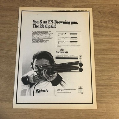 GUNS12 ZEITSCHRIFTENWERBUNG 12X9 FN-BROWNING: TRIUMPH FÜR QUALITÄT