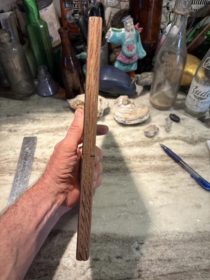 Original Signed BASK Vintage Graffiti Style Stencil On Wood 9.5”x 7” - Image 3 of 4