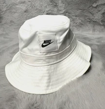 Nike Hat Cap Apex Bucket White Black Hip Hop Street Wear One Size Outdoor