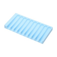 Self Draining Soap Dish, Non-Slip Bar Soap Container Grid Design, Blue