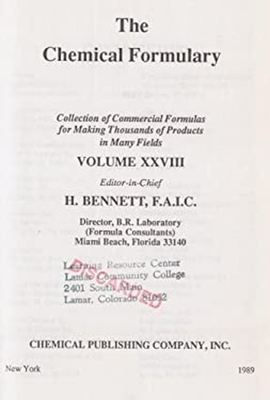 #ad #ad The Chemical Formulary Hardcover $44.87