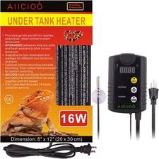 Under Tank Heater Thermostat - Reptile Heating Pad with Temperature Control R...