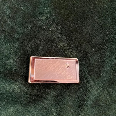 Nachlass 18K Roségold über Geldklammer Chrom Bargeld Kreditkarte Tasche Zubeh...