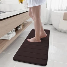 Memory Foam Bath Mat, 47" x 17", Ultra Soft and Non-Slip Bathroom Rugs, Water...