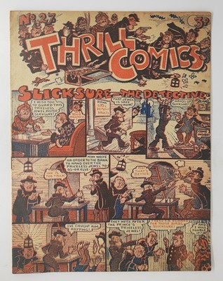 Thrill Comics #27 Scarce Gerald G Swan British Golden Age FN UK 1948