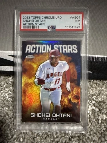 2023 Topps Chrome Update Action Stars Shohei Ohtani #ASC4 PSA 7 NM