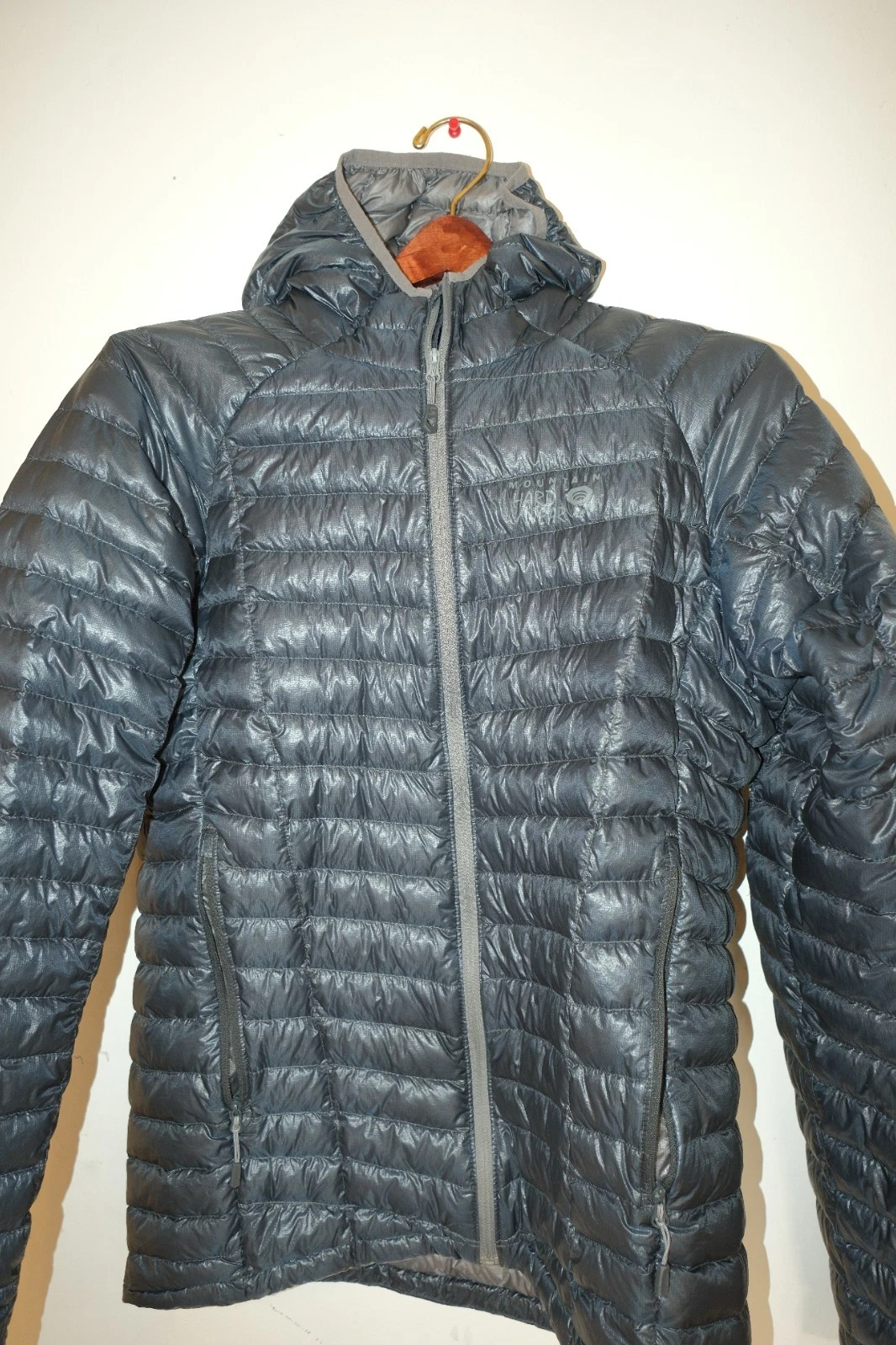 Mountain Hardwear Ghost Whisperer Hooded Down Jacket Men's Medium Gray  image 15