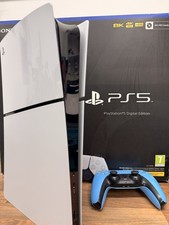 Sony PlayStation 5 Slim Digital Edition 1TB White Game Console with Controller